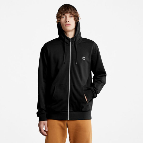 Timberland Sweat À Capuche Et Envers Bouclé Oyster River Pour Homme En Noir Noir, Taille XXL