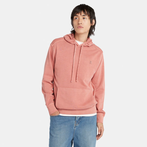 Timberland Sweat À Capuche Teint En Plongée Pour Homme En Rouge Rouge, Taille XXL