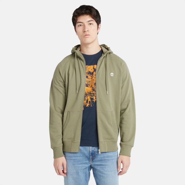 Timberland Veste À Capuche Et Envers Bouclé Exeter Pour Homme En Vert Clair Vert, Taille XXL