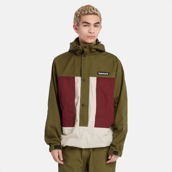 Timberland Veste Anorak Déperlante Pour Homme En Vert Vert