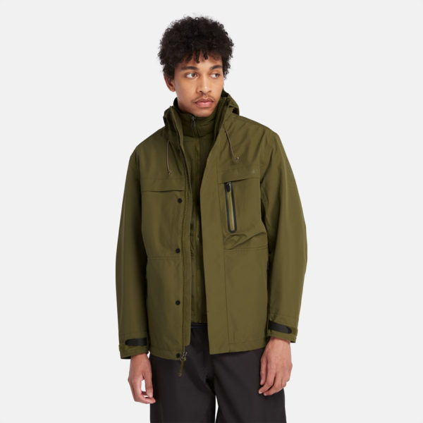 Timberland Veste Imperméable 3 En 1 Super Benton Pour Homme En Vert Foncé Vert, Taille XXL