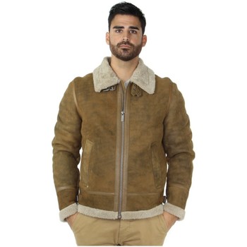 Blouson Oakwood  Veste peaux lainées  ref 46976 Café