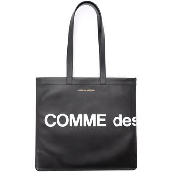 Sac a main Comme Des Garcons  Shopper  Huge Logo en cuir noir