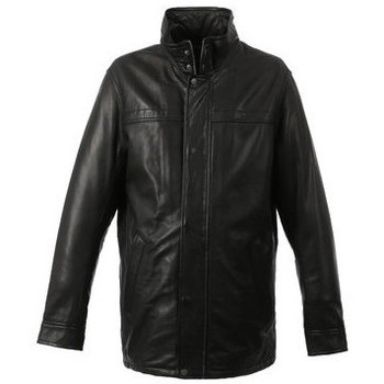 Veste Oakwood  Veste en cuir Hills  ref_47190 Noir