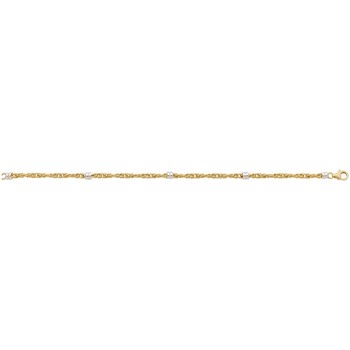 Bracelets Brillaxis  Bracelet  or 18 carats bicolore palmier