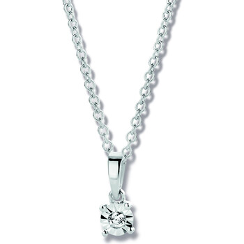 Pendentifs Brillaxis  Pendentif  solitaire diamant or blanc