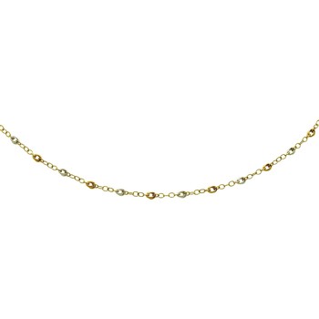 Collier Brillaxis  Collier  moderne  bicolore or 9 carats