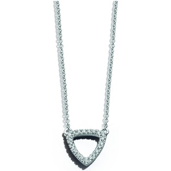 Collier Brillaxis  Collier or blanc 18 carats diamants triangle
