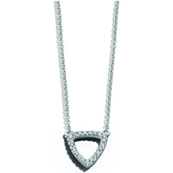 Collier Brillaxis  Collier or blanc 18 carats diamants triangle