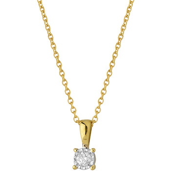 Collier Brillaxis  Collier  solitaire diamant or 9 carats