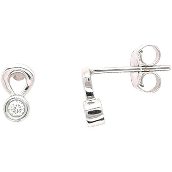 Boucles oreilles Brillaxis  Boucles d’oreilles diamants or blanc 750/1000