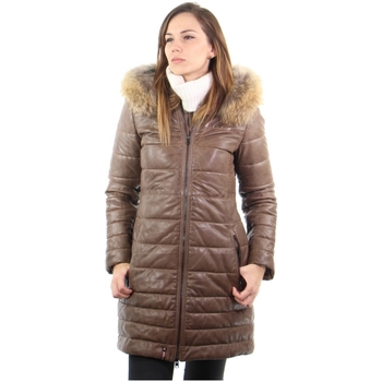 Doudounes Oakwood  Doudoune  Mary en cuir ref_44544 Marron