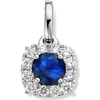 Pendentifs Brillaxis  Pendentif  saphir entourage diamants or