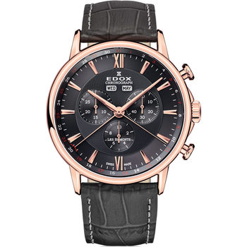 Montre Edox  10501-37R-GIR, Quartz, 42mm, 3ATM