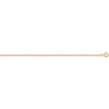 Collier Brillaxis  Chaine  maille forçat or jaune 50 cm