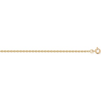 Collier Brillaxis  Chaine  maille forçat or jaune 55 cm
