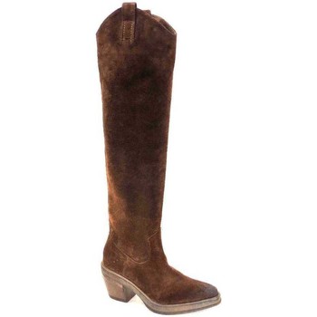 Bottes Elena Iachi  E3087 Daim Wash Hombre Cacao