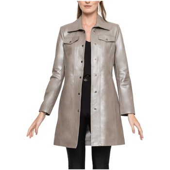 Manteau Akhesa  Manteau en Cuir Akhésa Ref 54615 Silver