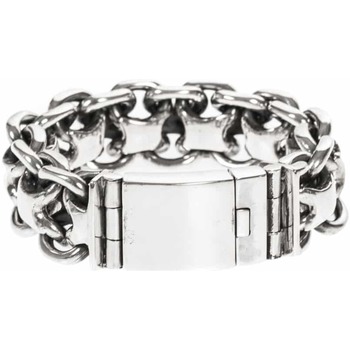 Bracelets Orusbijoux  Gourmette Homme Bracelet Argent Rock Grand Modèle