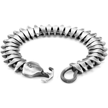 Bracelets Anchor & Crew  Maxi-Bracelet Ancre Delta Chaîne Argenté