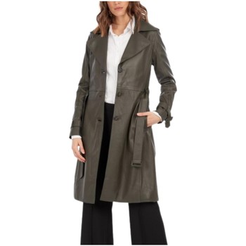 Trench Oakwood  Trench en cuir femme  Ref 54733 kaki