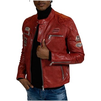 Blouson Redskins  Blouson en cuir Nitro Barcelona  ref 51965 Rouge