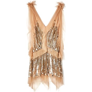 Robe Blugirl  Robe nude  sequins et slip beige
