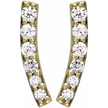 Boucles oreilles Brillaxis  Boucles d’oreilles virgule diamants