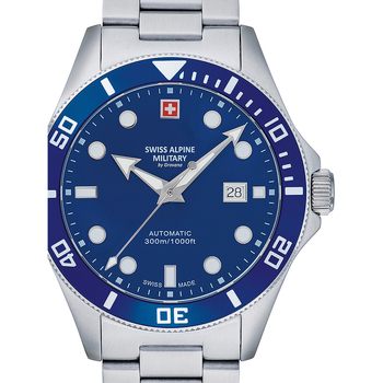 Montre Swiss Alpine Military  Swiss Military 7095.2135, Automatique, 44mm, 30ATM