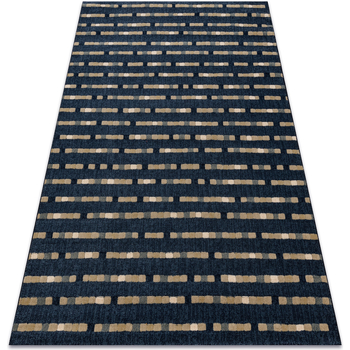 Tapis Rugsx  Tapis Laine JADE 45023/500 Rayures bleu / beige OS 160×230 cm