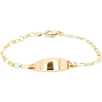 Bracelets Brillaxis  Bracelet identité bébé  or jaune 18 carats - Brillaxis