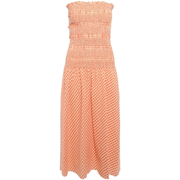 Robe Kenzo  Robe midi orange et blanche
