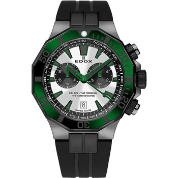 Montre Edox  10112-37GNVCA-ANV, Quartz, 43mm, 20ATM