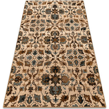 Tapis Rugsx  Tapis en laine OMEGA AMALFI fleurs sépia 200×300 cm