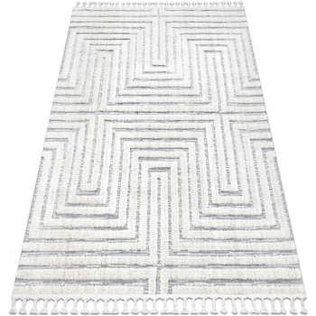 Tapis Rugsx  Tapis SEVILLA Z788A labyrinthe, grec blanc / gris  240×330 cm