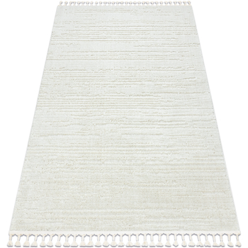 Tapis Rugsx  Tapis SEVILLA AC53B rayures blanc Franges berbère 240×330 cm