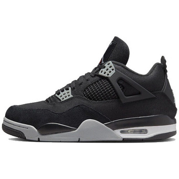 Baskets Nike  Air Jordan 4 Black Canvas