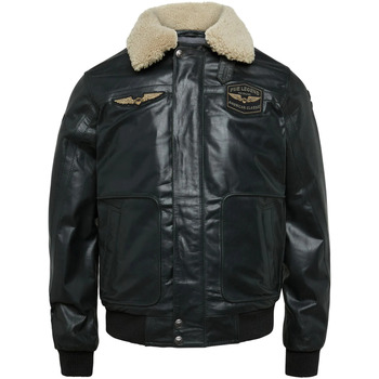 Veste Pme Legend  Veste en Cuir Hudson Buff Noir