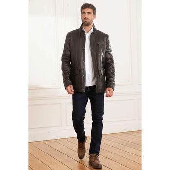 Veste Univers Du Luxe  MARCO AGNEAU JUMBO BLACK