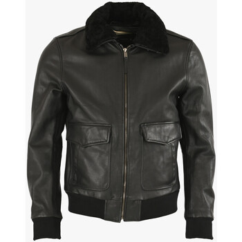 Blouson La Canadienne  Pilote vachette noir-046645
