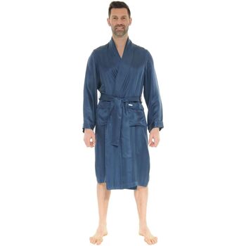 Pyjamas / Chemises de nuit Pilus  ROBE DE CHAMBRE BLEU SILK - Pilus