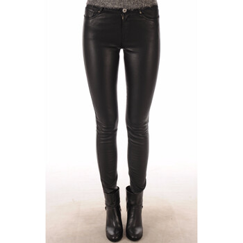 Pantalon Oakwood  Pantalon Pandora Cuir stretch noir-033891