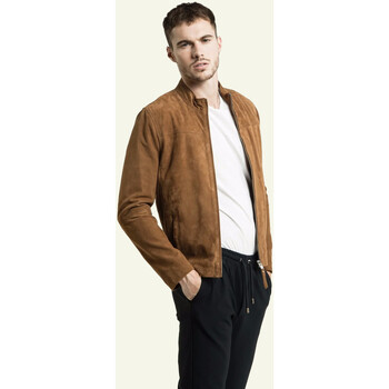 Blouson Serge Pariente  Blouson cuir velours Sylvino cognac-039695