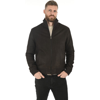 Blouson Serge Pariente  Blouson nubuck Paros marron-042442