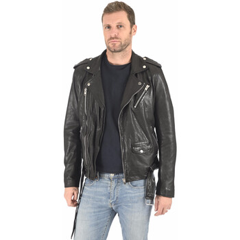 Blouson Serge Pariente  Blouson Lorenzo agneau noir-044770