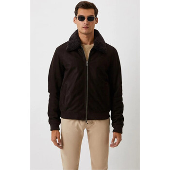 Blouson Serge Pariente  Blouson pilote cuir L’Original marron-046074