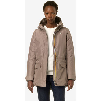 Parka K-Way  Parka mi-longue Annette beige-046693