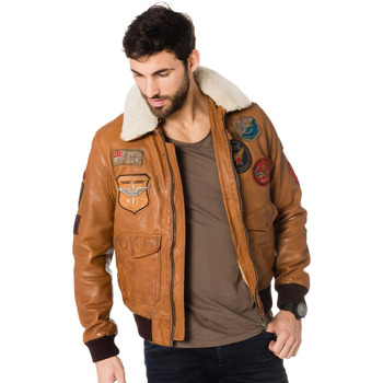 Veste Daytona  MYTHIC + FUR SHEEP PETROL COGNAC