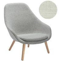About A Lounge Chair High AAL 92 – Remix 113 – beige – chêne savonné – Hay