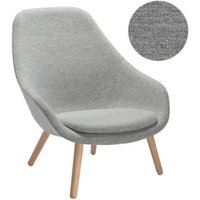 About A Lounge Chair High AAL 92 - Remix 133 - gris - chêne savonné - Hay